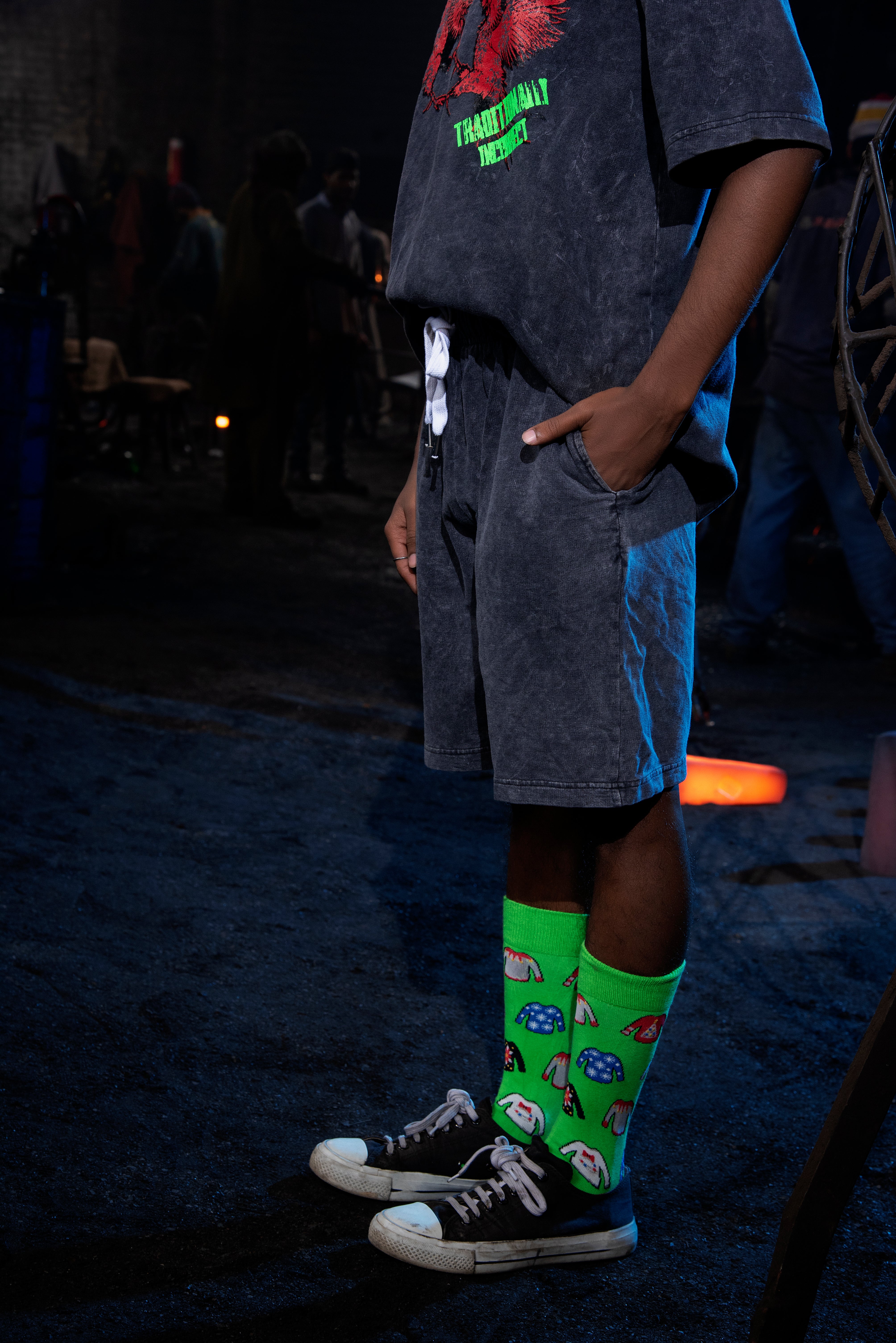 ACID WASHED SHORT
