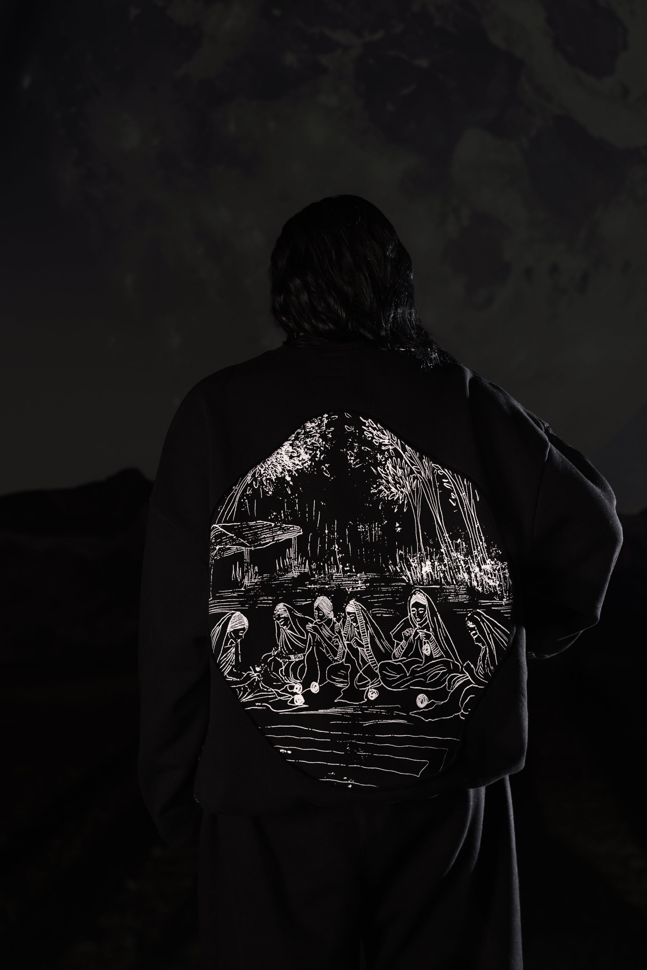 PURANA GAON V2 BLACK SWEATSHIRT